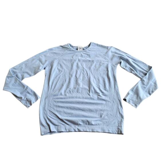 Athleta girls Sz 12 light blue power up long sleeve top - Picture 1 of 7